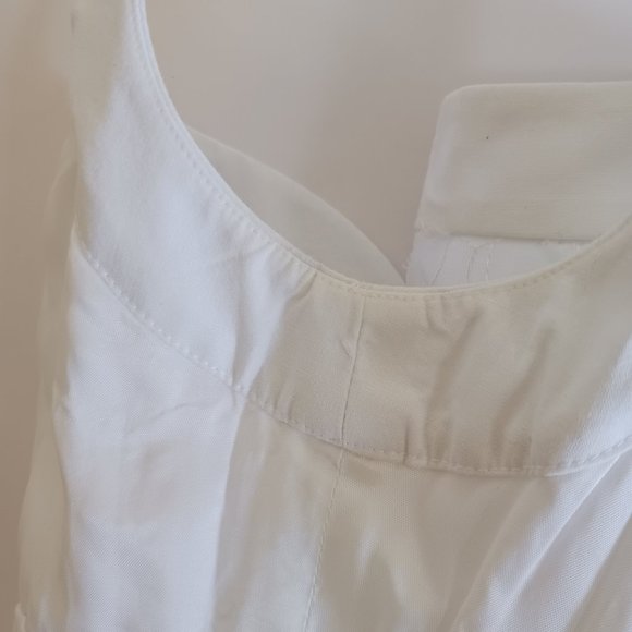 Cache Women's White Sweetheart Neckline Floral Sundress Size 2 - Picture 12 of 16